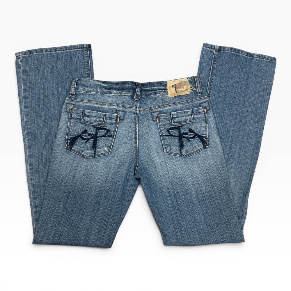 Chip and Pepper Laguna Beach Bootcut Jeans Womens 5 Medium Wash Low Rise Y2K